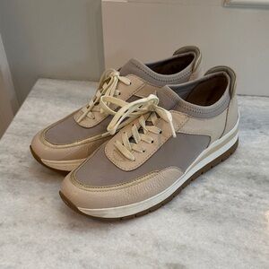 Stylish Beige and Taupe Women's Sneakers